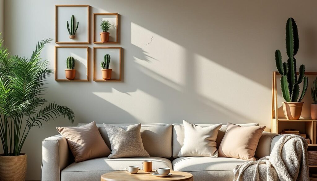 Créer une ambiance zen avec des cactus muraux dans la maison
