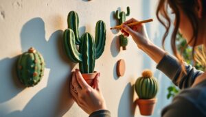 Guide d'installation facile pour des cactus muraux décoratifs