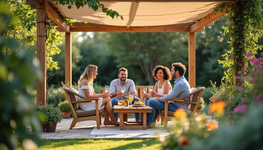 Quelles solutions pour briser le vent avec une pergola de jardin ?