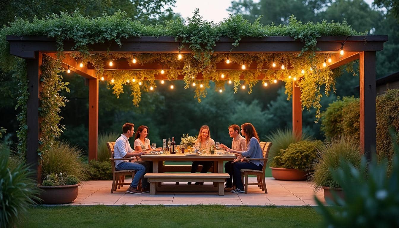 Idées originales pour aménager son extérieur avec une pergola de jardin