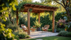 Comment utiliser une pergola de jardin comme support pour plantes grimpantes ?