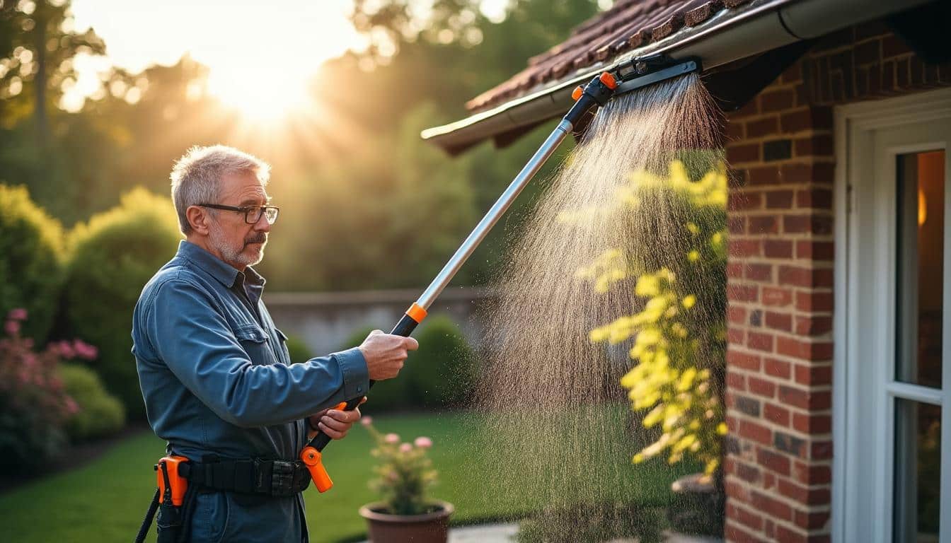 Illustration: Pourquoi privilégier un nettoyage de la toiture sans y monter ?