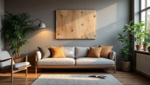 Applique murale salon en bois : chaleur et design naturel