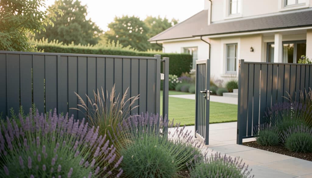 Clôture en métal : styles, durée et choix pour le jardin