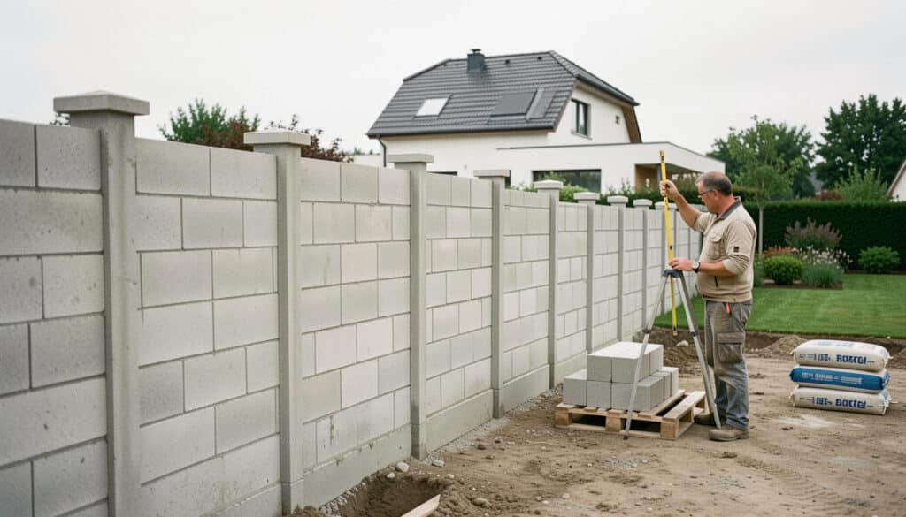 Prix d’un mur de clôture en parpaing de 2 m de haut