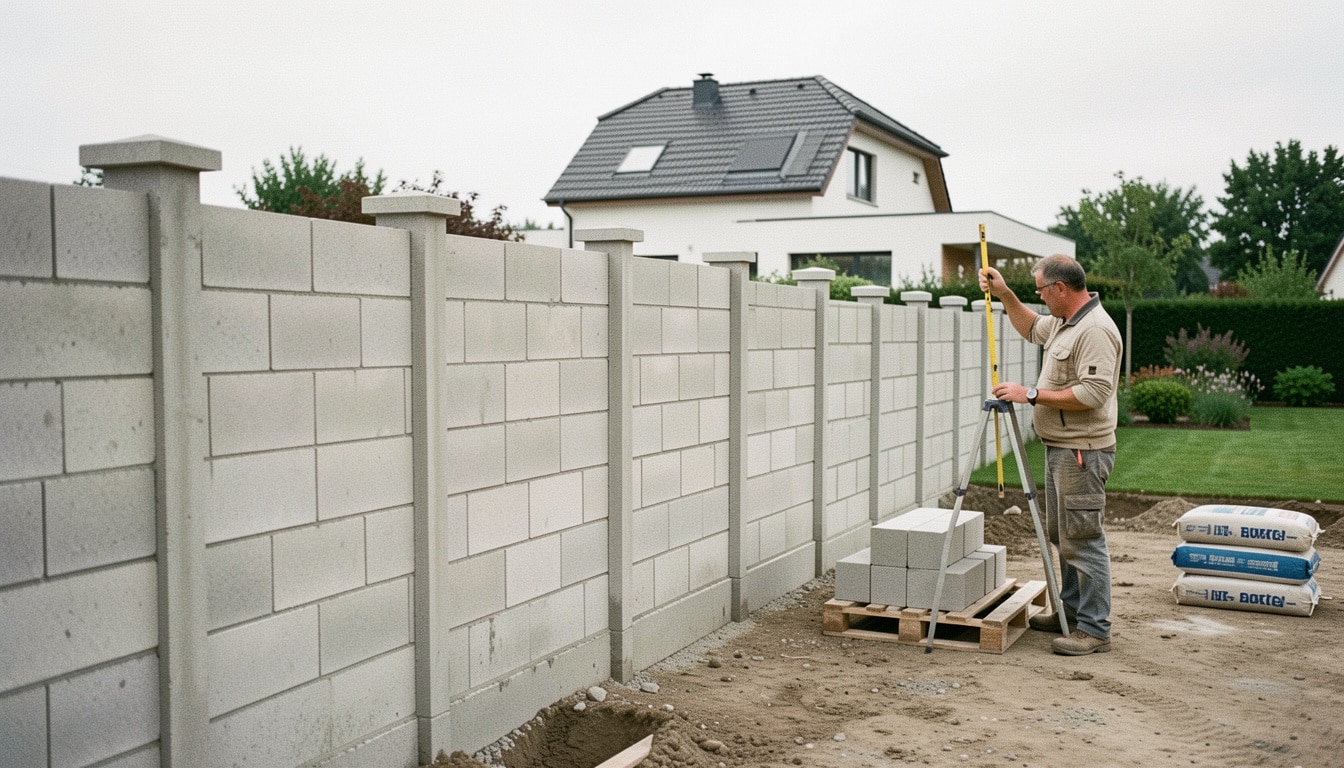 Prix d’un mur de clôture en parpaing de 2 m de haut